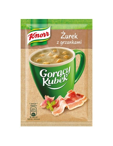 Soupe instantanée Goracy Kubek: Soupe zurek aux croûtons Knorr