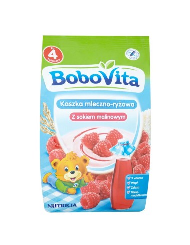 Bobovita Reis-Milchbrei mit Himbeersaft 230g