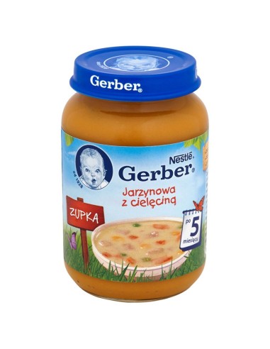 Vegetable soup with veal for a 5-months old baby Gerber 190g