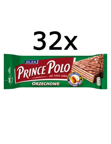 32x Wafel Prince Polo orzechowe 36g