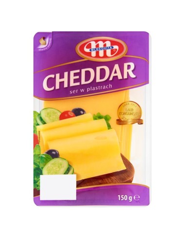 Cheddar cheese Mlekovita 150g slices
