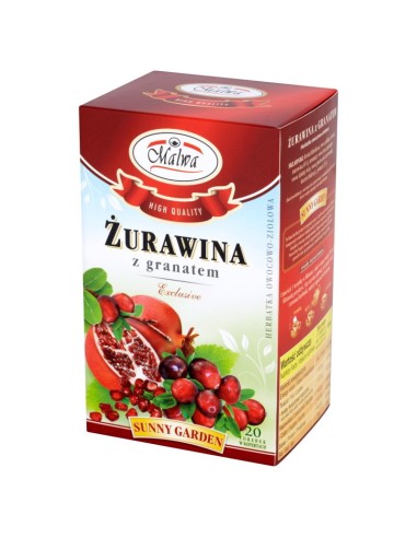 Malwa Moosbeere mit Granatapfel Tee 20 Beutel