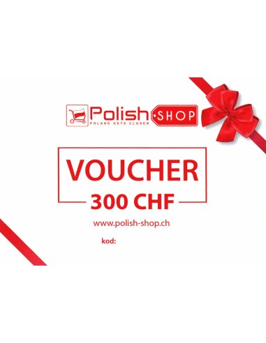 Voucher/bon Polish Shop - 300 CHF