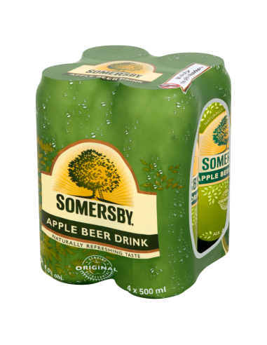 4x Somersby Apple beer can 500ml
