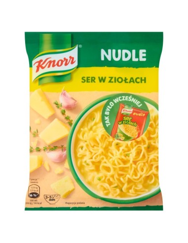 Zupa błyskawiczna Nudle Ser w ziołach Knorr 61g