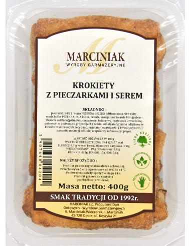 Croquettes Champignons et fromage Marciniak 350g