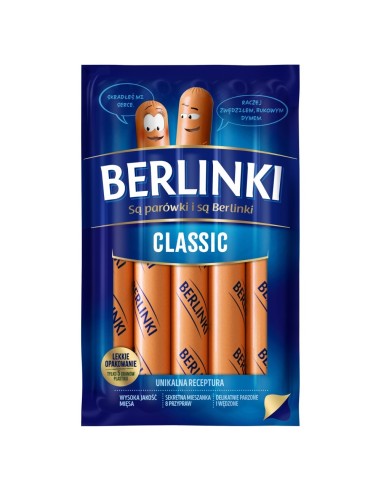 Saucisses de Vienne Berlinki classic Morliny 250g